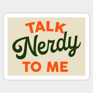 Talk Nerdy To Me: Funny & Colorful Typography Design Sticker